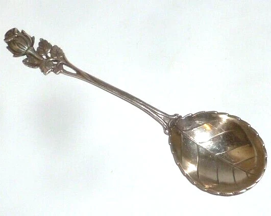 Antiguo de Plata Cuchara Hildesheim Rosa 800 Cubiertos Crema Nata ?