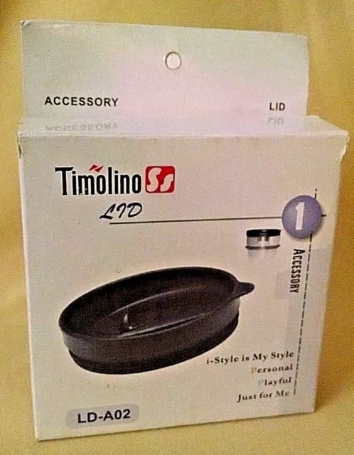 Timolino Lid Ld-A02 Accessory 1 Timolino Ss Mug Cup Black Plastic New Seald Top.