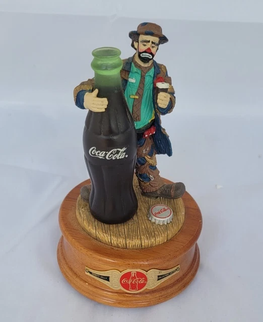 Emmett Kelly Coca Cola Music Box Figurine