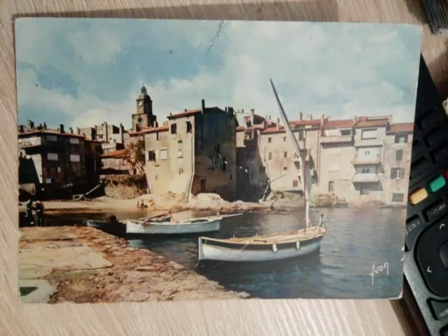 Cpsm Cpm Postcard Var Saint Tropez The Fishing Port