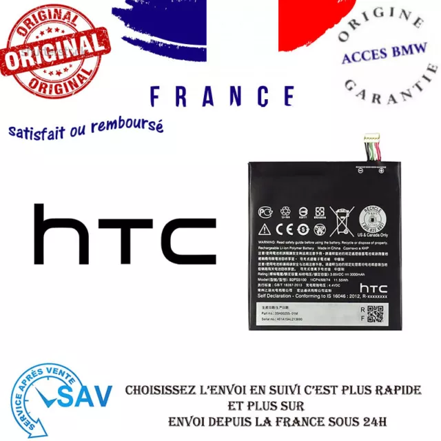 Batterie d'origine HTC B0PKX100 - 35H00237-01M pour Desire 626, 626G Dual Sim