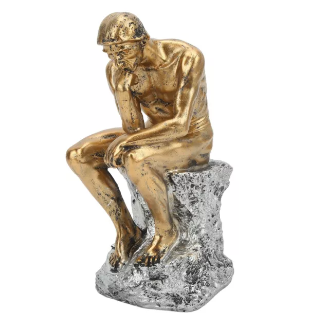 Thinker Statue Energetic Lines Stable Nonslip Resin Thinking Man Statue Gift Blw