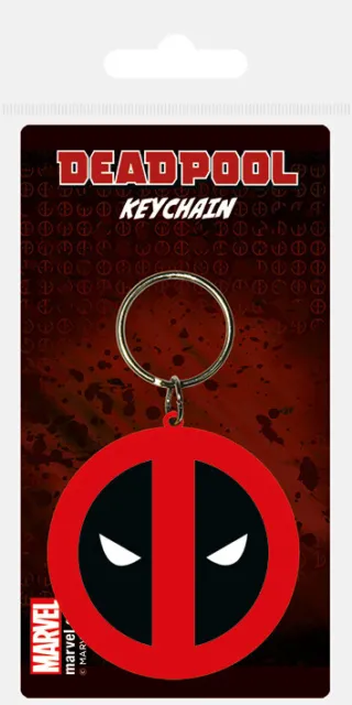 Deadpool Symbol Rubber Keychain Porte-Clé De Gomme Pyramid International