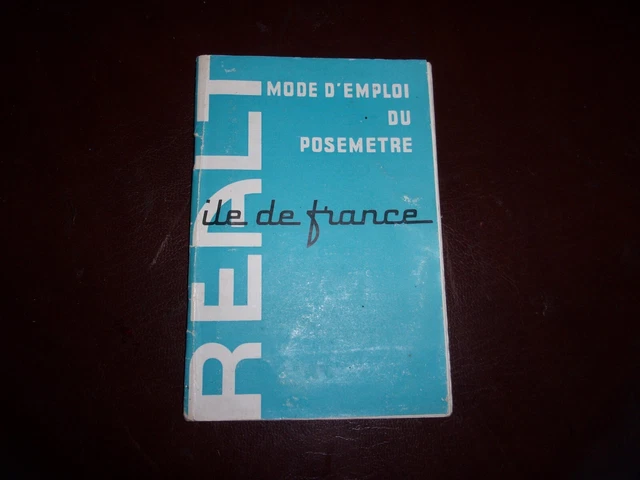 1960 Posemètre cellule vintage - Réalt - Ile de France-de luxe-monocadran