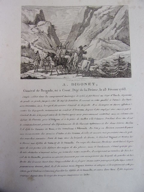 A. DIGONET Brigadier General, born in Crest on February 23, 1763