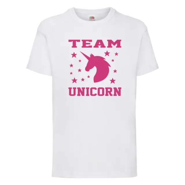 Team Unicorn - Girls, Childrens, Kids T-Shirt - Unicorn Themed Party T-Shirts