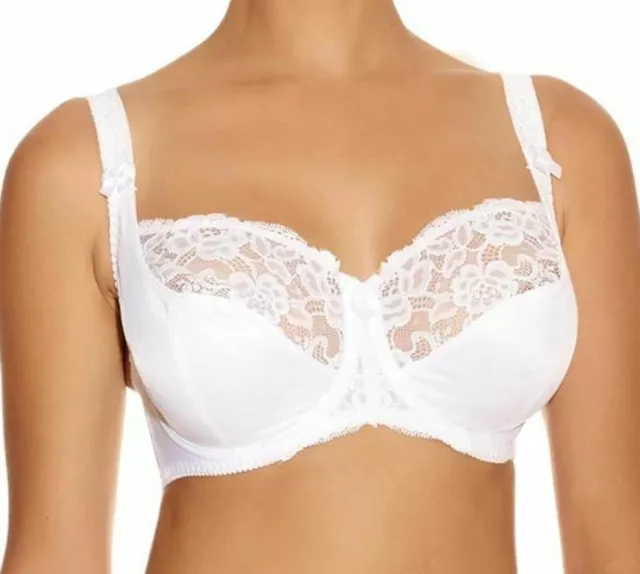 Fantasie Helena 7710, Half Lace, Underwire, Balcony Bra, In White, Black or Nude