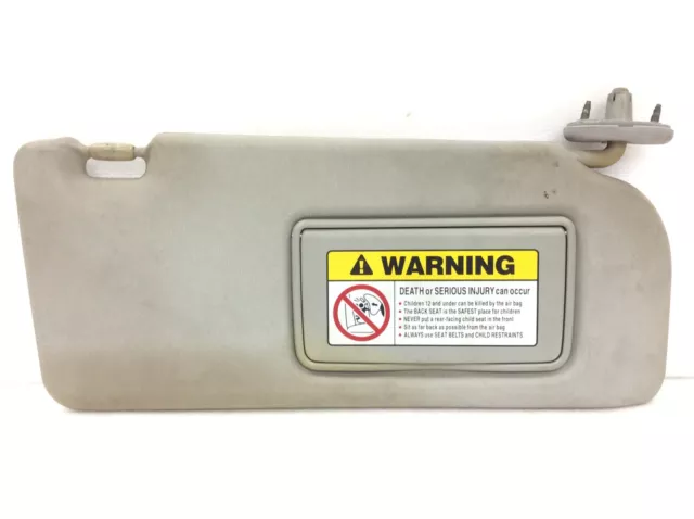 02-06 Acura RSX 3Dr Right Sun Visor Gray Window Sunvisor Vinyl Eyes Shade OEM