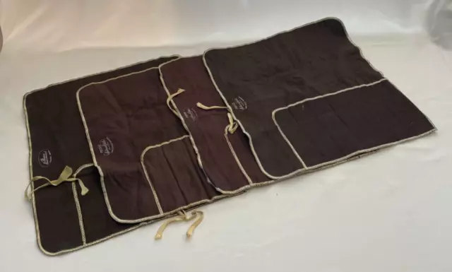 Assortment of 4 Pacific Silvercloth Flatware Place Setting Storage Bags