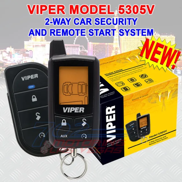 New Viper 5305V 2 Way Lcd Vehicle Car Alarm Keyless Entry Remote Start System