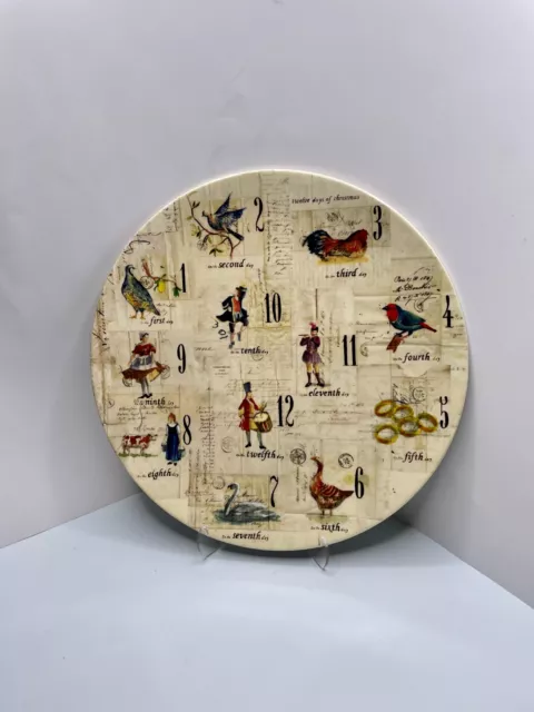 Twelve Days of Christmas Serving Platter Exclusively for WILLIAMS-SONOMA 13.25"