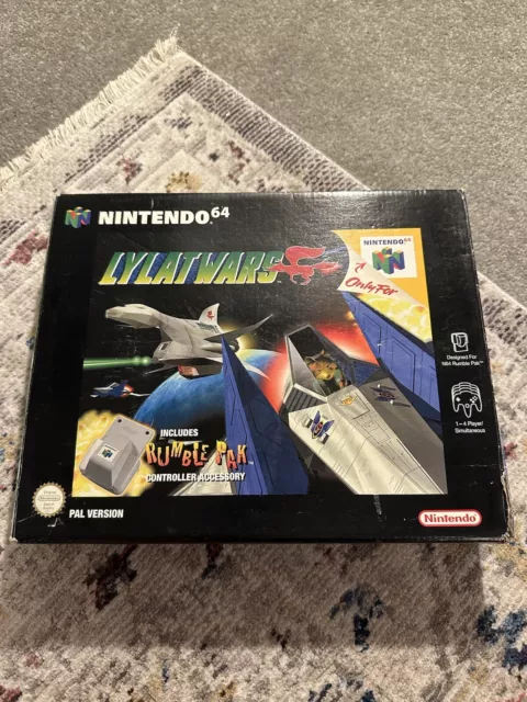 Lylat Wars Nintendo N64 Boxed (Oversize Box) with Manual and Rumble Pack