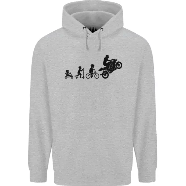 Moto Évolution Drôle Moto Motard Hommes Sweatshirt à Capuche