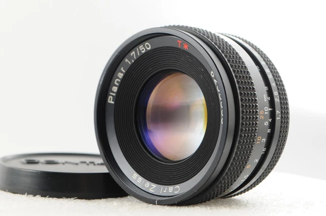 [Mint] CONTAX Carl Zeiss Planar 50mm F/1.7 T Aej Mf Linse Cy Halterung Japan #