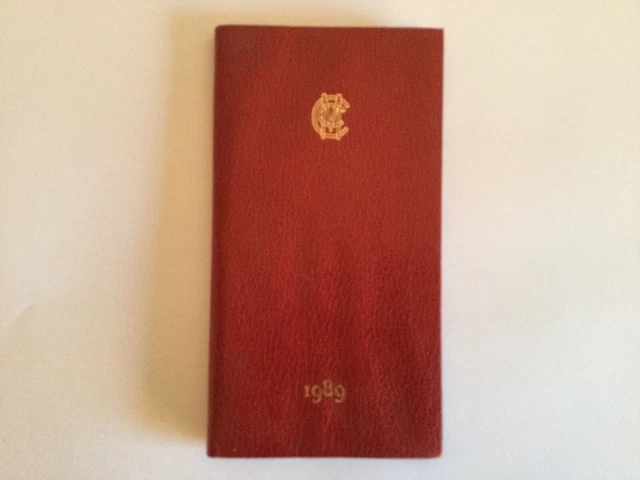 MCC Cricket Diary 1989 - Unused