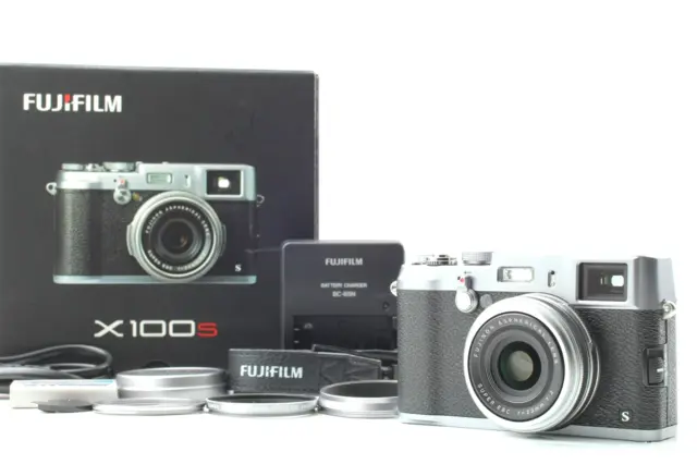 4300 shots【MINT in BOX】 Fujifilm X100S 16.3 MP Digital Camera Silver JAPAN