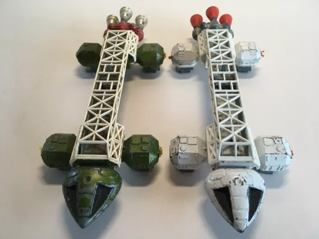 2x Vintage Space 1999 Die-cast Eagle Transporters 
