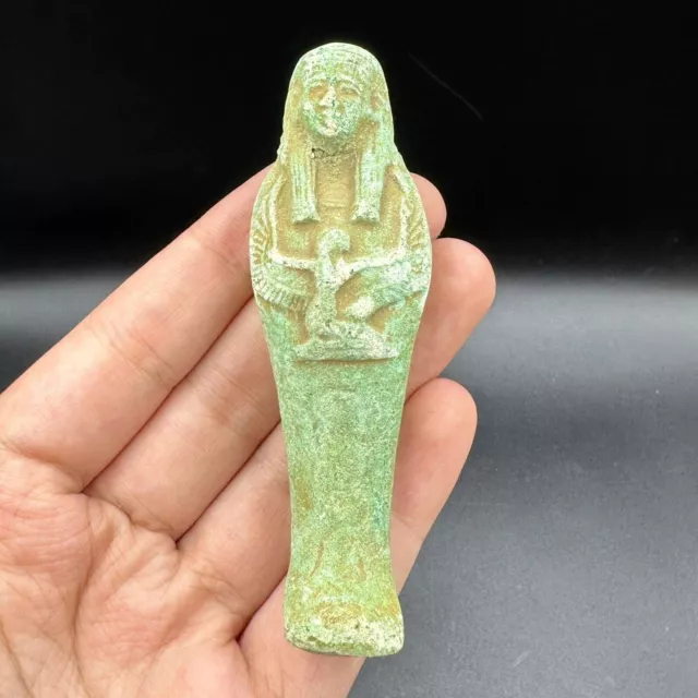 Very Old Rare Ancient Egyptian Antique Stone Ushabti Statue 850 - 450 BC