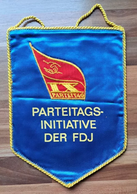 9. Parteitag SED Fdj Initiative Wimpel DDR GDR