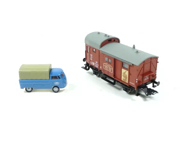 Güterwagen Carl Zeiss AG und VW T1 Museumswagen 2024, Märklin H0 48124 neu OVP 3