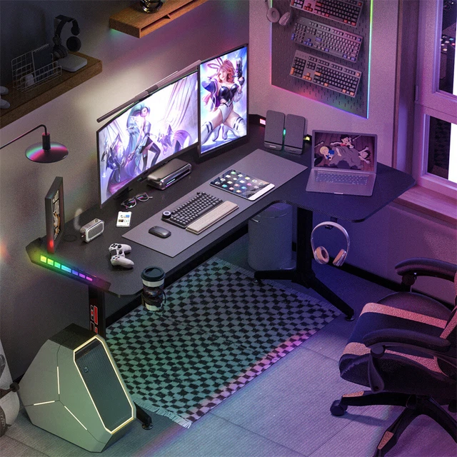 1.6M OVERLENGTH L Shaped Gaming Desk Left/right Corner Computer Desk