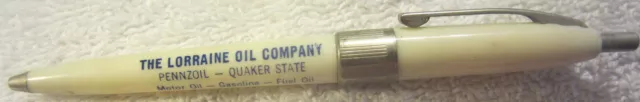 1 Pennzoil Quaker State ,Lorraine oil,gas ad pen,Tucker VTG