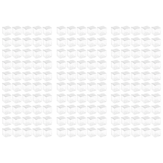 150 Piezas Cajas de Plástico Transparente para Regalos Caja de Embalaje de 9824