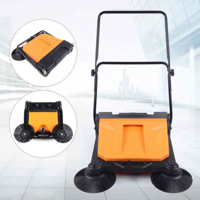 26" FLOOR GARDEN WORKSHOP PUSH SWEEPER DOMESTIC & WET BRUSHES Cleaning Tool NEW