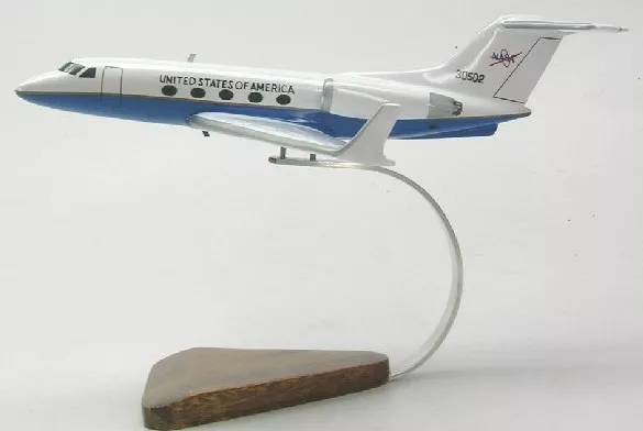 C-20-A Gulfstream NASA C20 Airplane Desktop Mahogany Kiln Dry Wood Model Regular