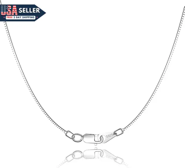 Jewlpire Solid 18k Over Gold Chain Necklace for Women Girls, 1.3mm