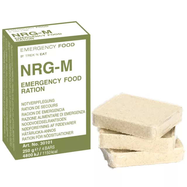 EMERGENCY FOOD NRG-5 M Notfall Trekking Nahrung Ration Outdoor Essen Vegan