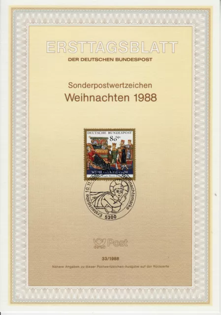 Deutschland Weihnachten ETB Mi 1396, Bonn 10.11.88