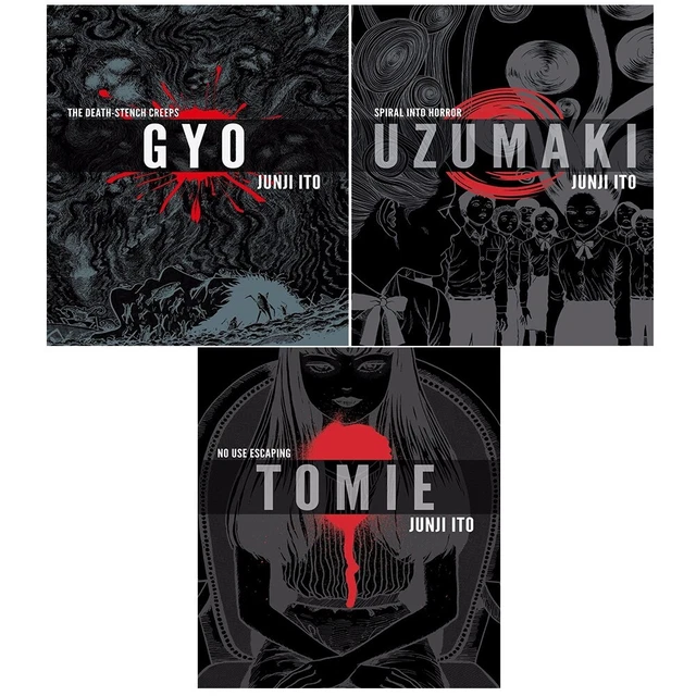 JUNJI ITO 3 Books Collection Set UZUMAKI 3-IN-1 DLX ED HC,GYO 2IN1 DLX ...