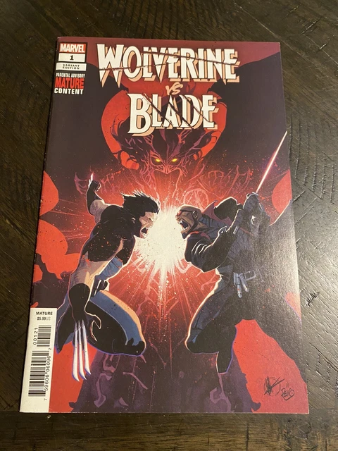Blade vs Wolverine 1 Variant Vampire Hunter Marvel MCU Avengers Xmen Gemini Ship