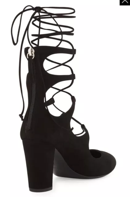 Giuseppe Zanotti Bebe Suede Lace-Up 85mm Pump 35 $995 2