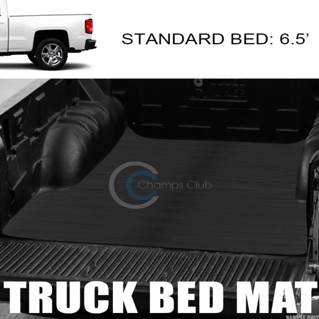 Fits 19-21 Silverado/Sierra 1500 6.5 Ft Horizontal Style Rubber Truck Bed Mat v2