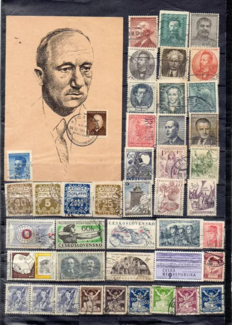 TCHÉCOSLOVAQUIE !  LOT de Timbres anciens depuis 1919 ! NEUFS