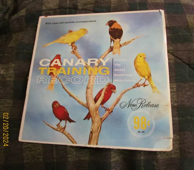 Canary Training Record - Hartz Mountain  - 78 RPM 10" Vinyl Record