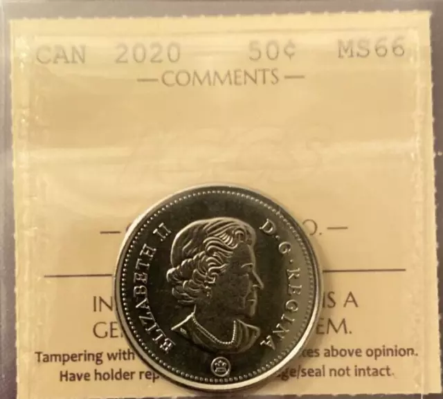 Canada - 50 cents - 2020 - ICCS Certified - MS-66