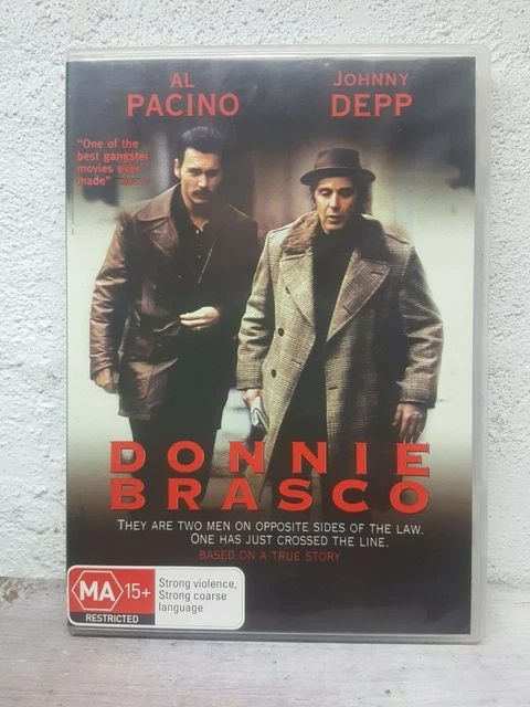 DONNIE BRASCO DVD 1997 Al Pacino Gangster Mob Movie Johnny Depp
