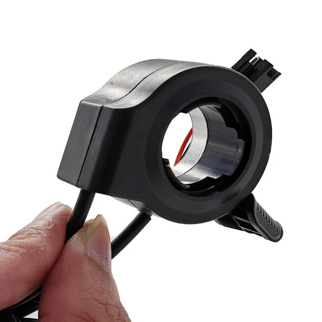 Accélérateur Au Pouce Universel 3P SM Pour Vélo électrique Et Scooter – 12V à 72V, Noir