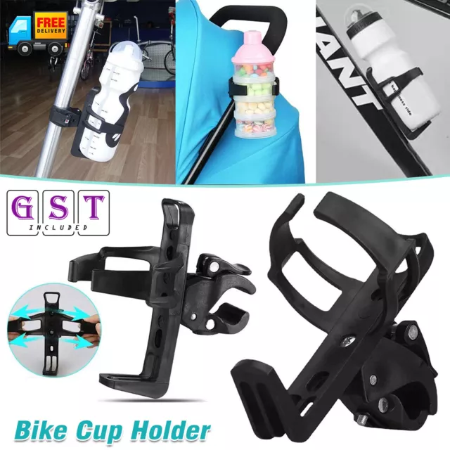 1-2x Bike Cup Holder Beverage Water Bottle Mount Drink Bicycle Handlebar Cycling