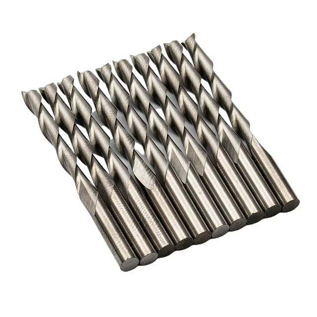Solid Carbide Straight Shank 2 Flute End Mill CNC Milling Cutter Drill Bit Set
