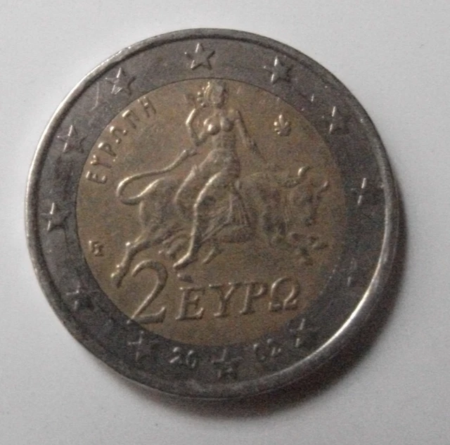 PIECE 2 EUROS Grece 2002 Avec Un S Dans L'etoile Du Milieu En Bas EUR 2,70 PicClick FR