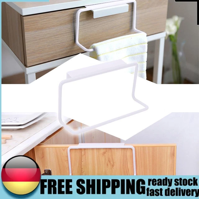 Asciugamano portatile appeso scaffale armadio da cucina sopra la porta supporto bagno K