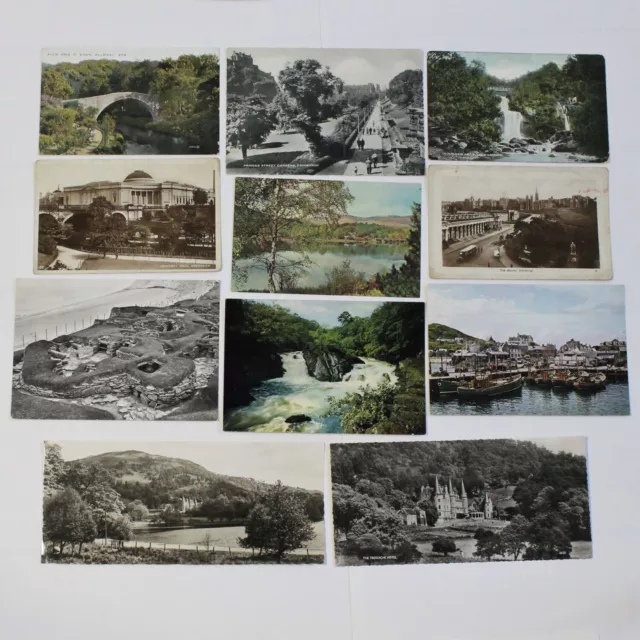 JOB LOT - Vintage Postcards of Scotland x 32 (from around 1950s) **EXCELLENT**