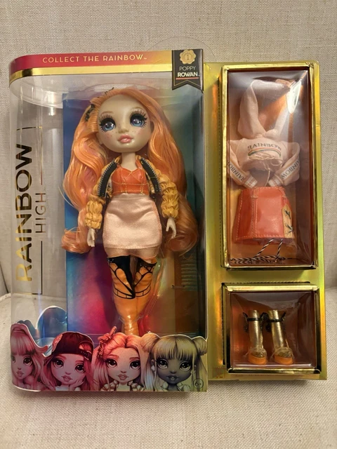 GA Entertainent RAINBOW HIGH uñeca Fantastic Fashion - Poppy Rowan - uñeca de oda Naranja de 28c y Set de Juegos con 2 Conjuntos y Accesorios de oda - para niños de 4 a 12 años | SHEIN GA Entertainent RAINBOW HIGH uñeca Fantastic Fashion - Poppy Rowan - uñeca de oda Naranja de 28c y Set de Juegos con 2 Conjuntos y Accesorios de oda - para niños de 4 a 12 años | SHEIN