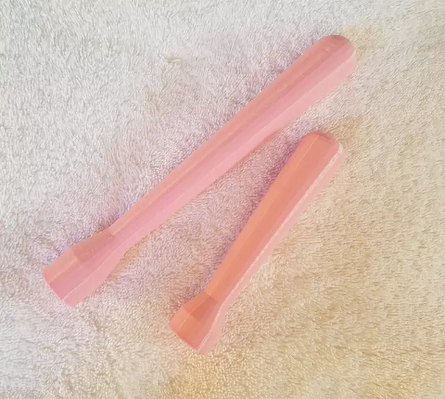 Bartender Muddler set. Standard 20cm long AND rare shorty 13cm long! PINK