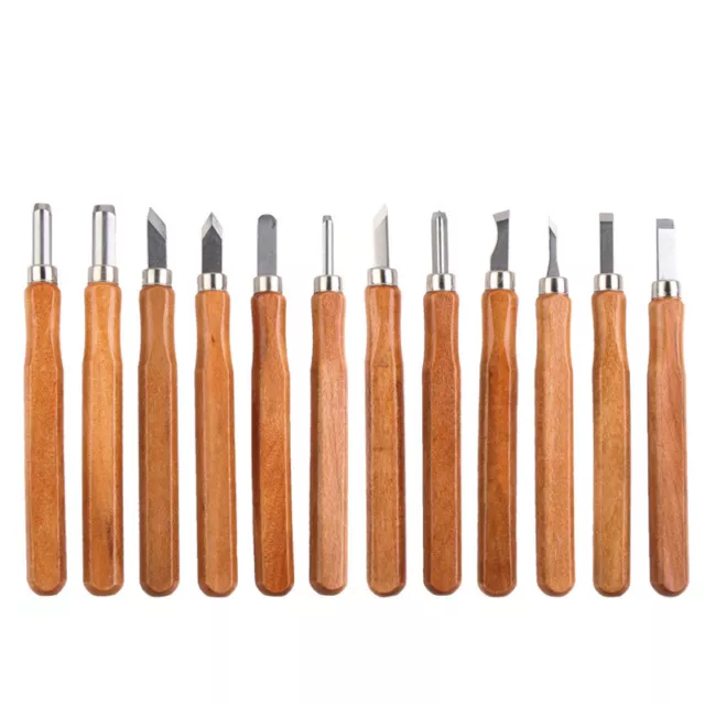 4PCS Wood Chisel Set Carving Knife Woodworking Tool Gouges 1/4, 1/2,  3/4, 1