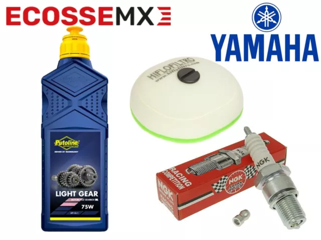 Yamaha YZ125 Service Kit 1997-2022 Air Filter Light Gear Oil Spark Plug MX